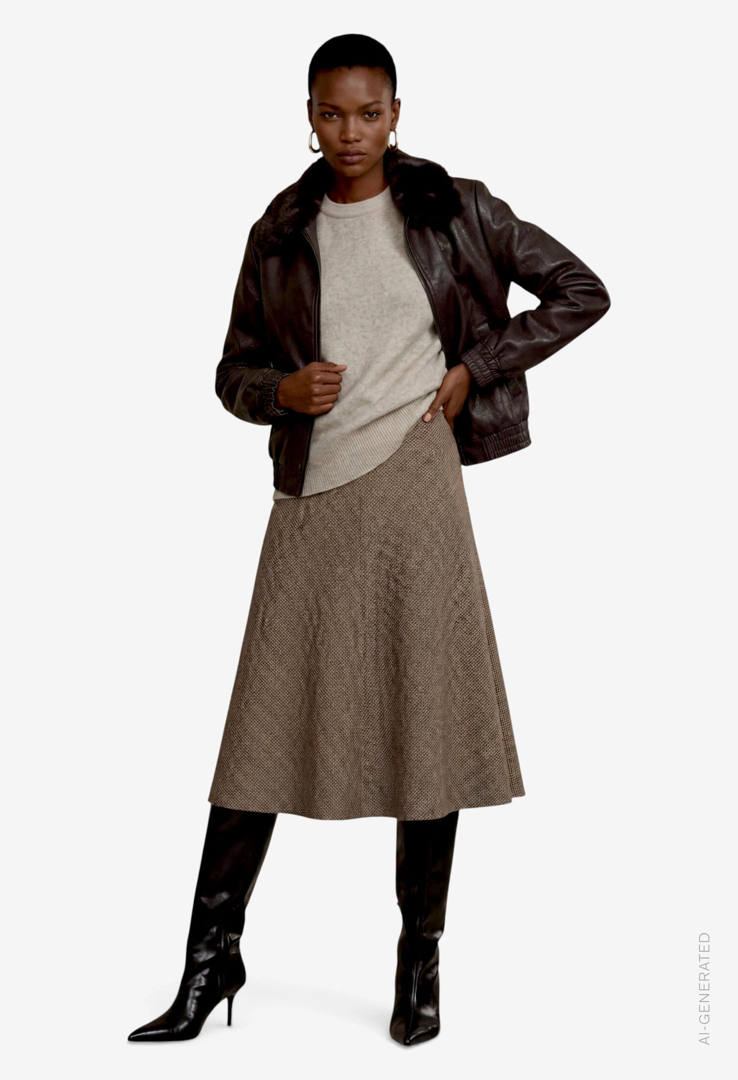 Faux Leather Jacket