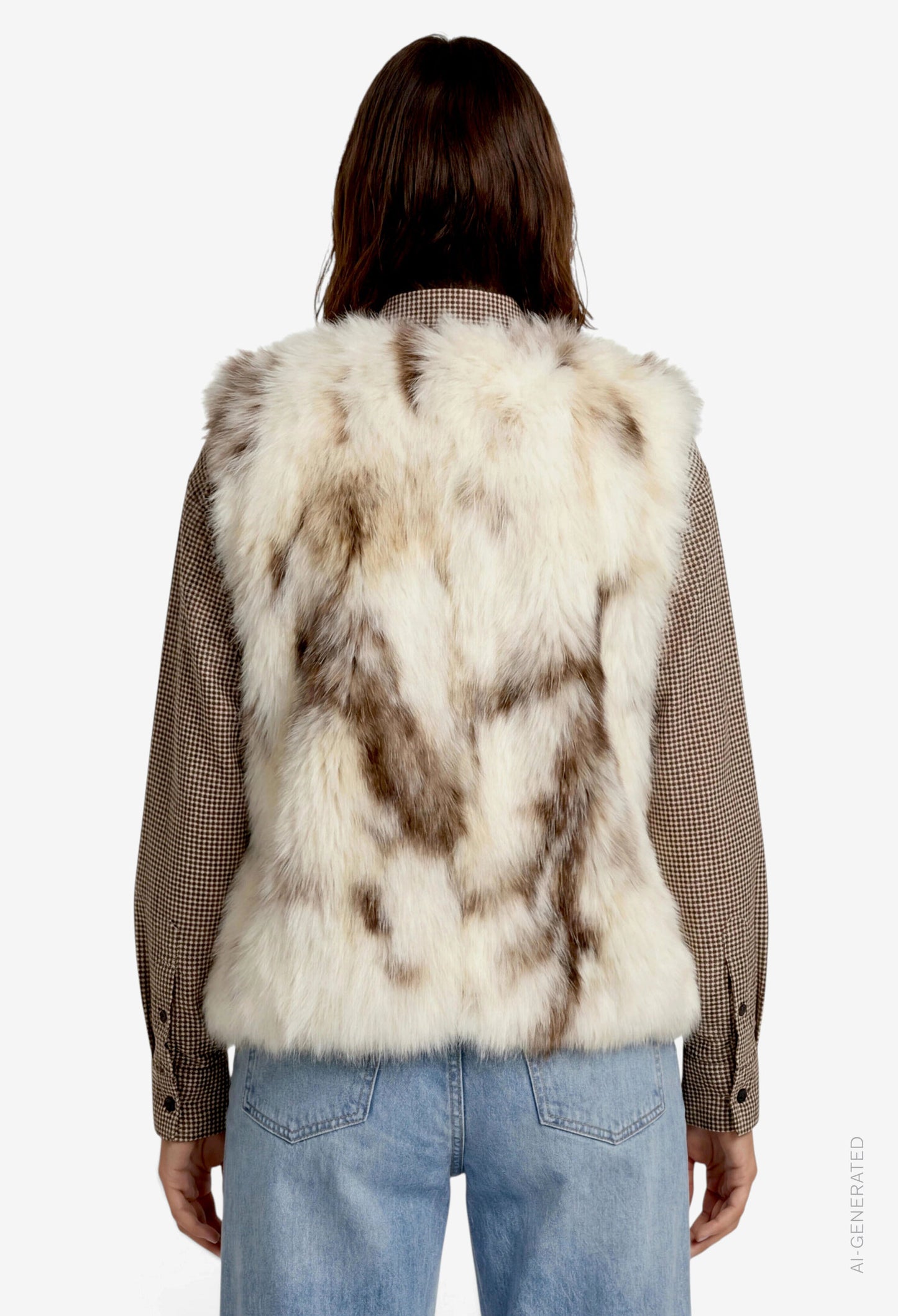 Animal Print Faux Fur Gilet