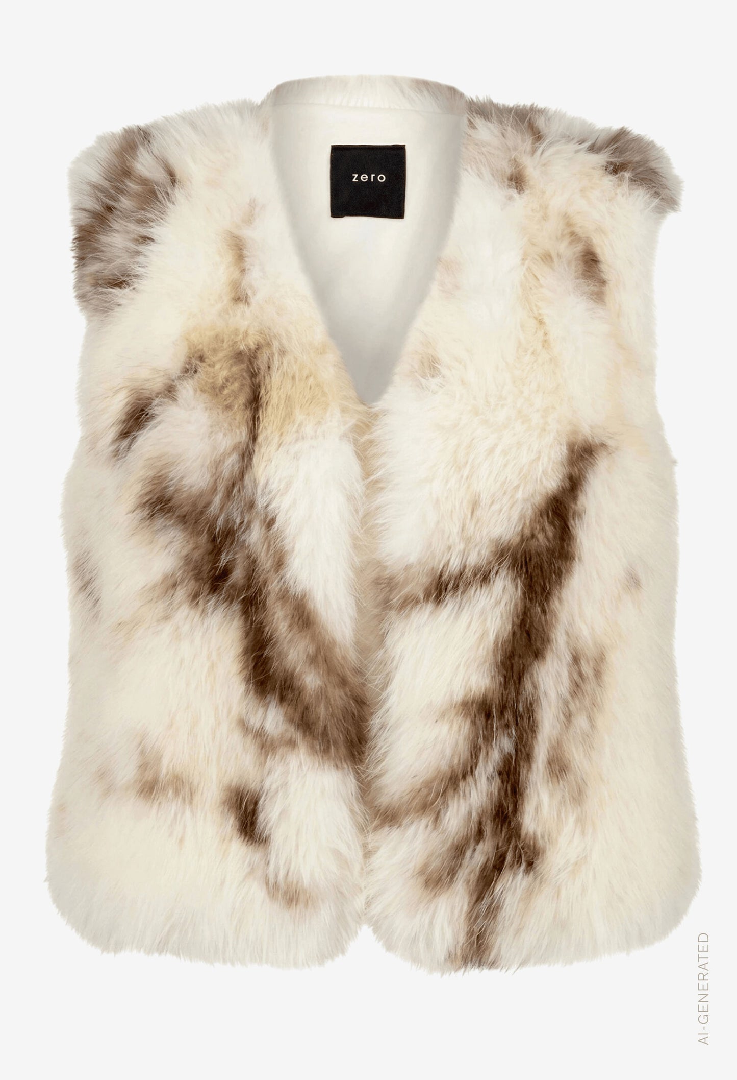 Animal Print Faux Fur Gilet