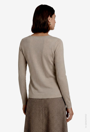 Button Detail Knit Top