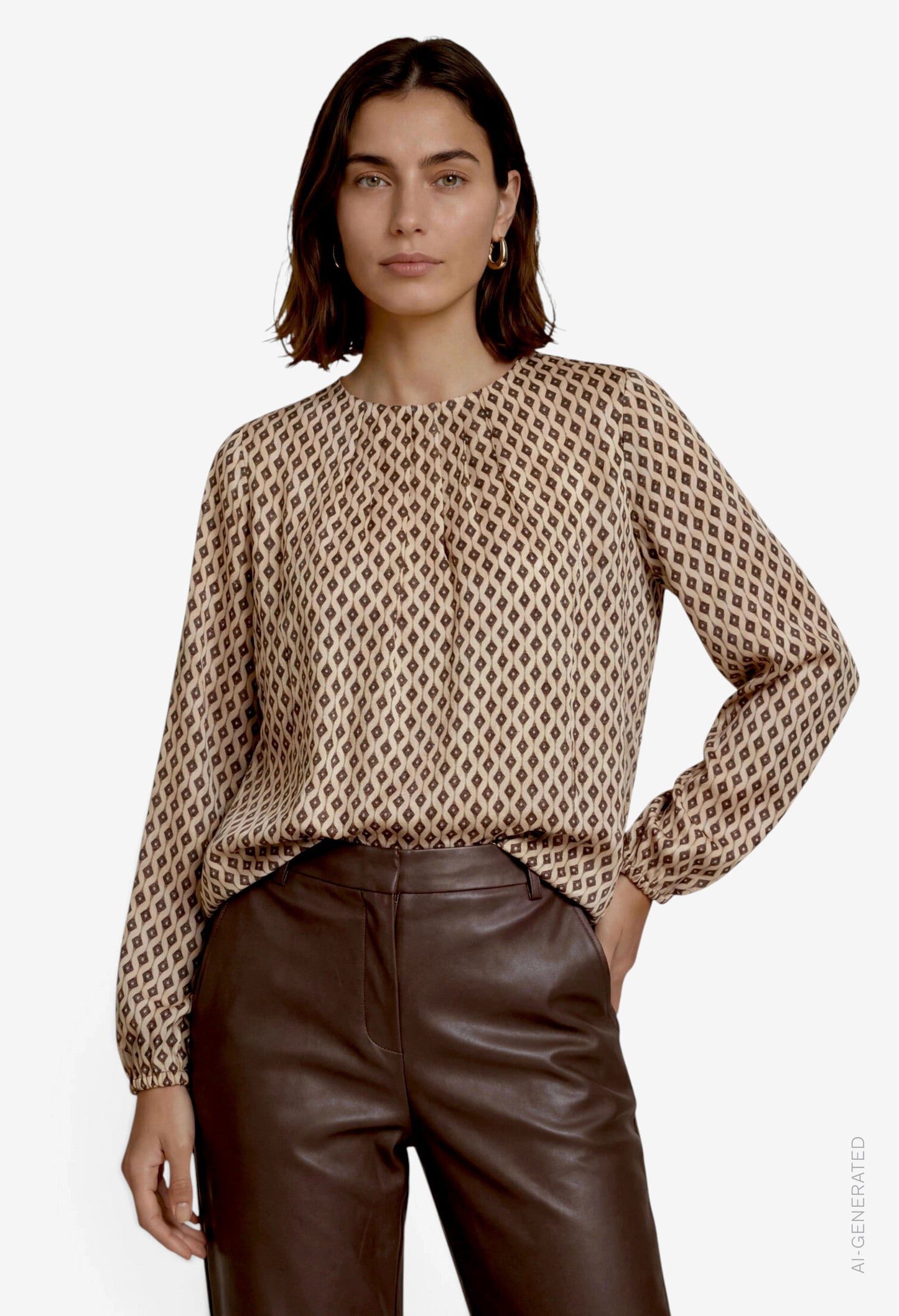 Abstract Print Blouse