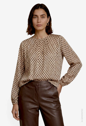 Abstract Print Blouse