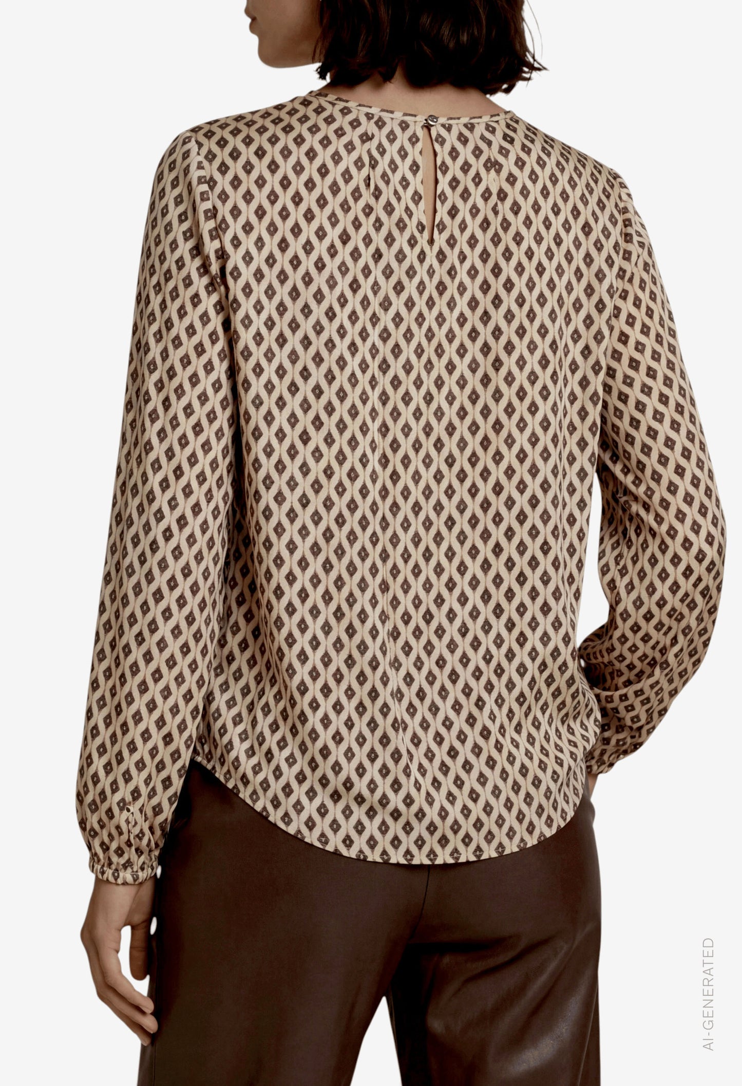 Abstract Print Blouse