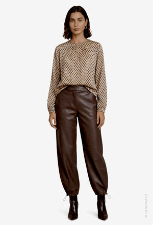 Abstract Print Blouse