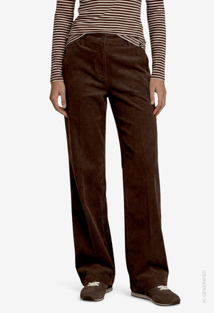 Corduroy Wide Leg Trousers