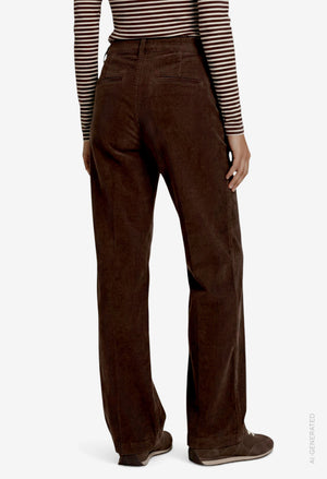 Corduroy Wide Leg Trousers