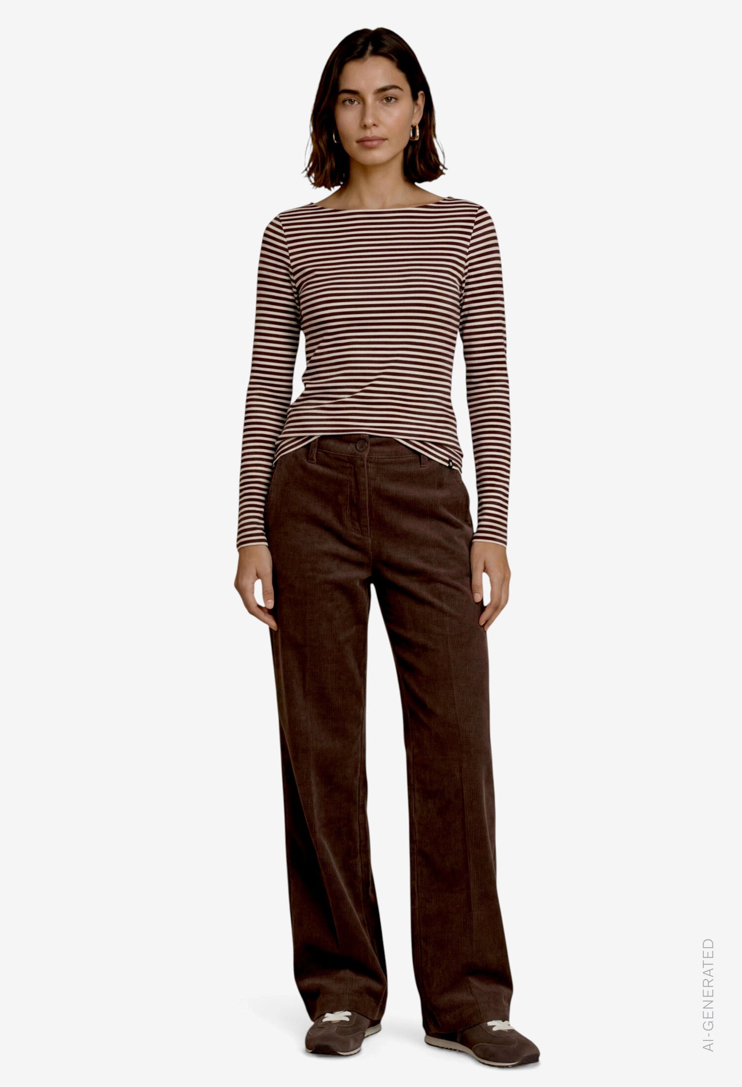 Corduroy Wide Leg Trousers