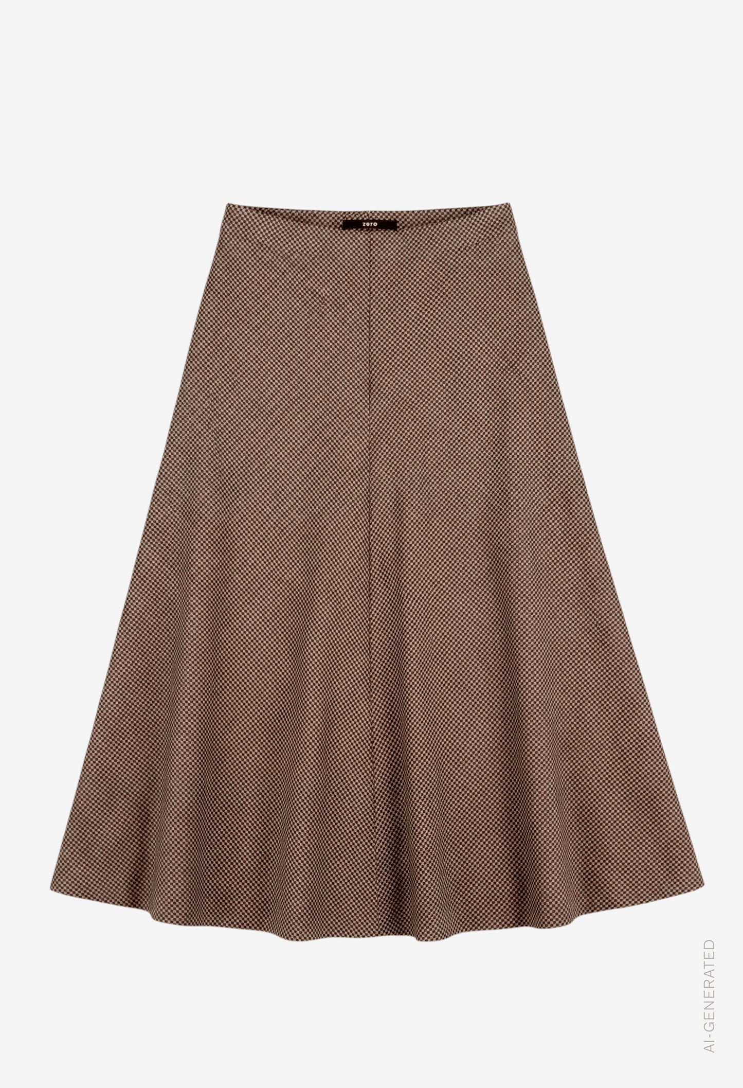 Herringbone Midi Skirt