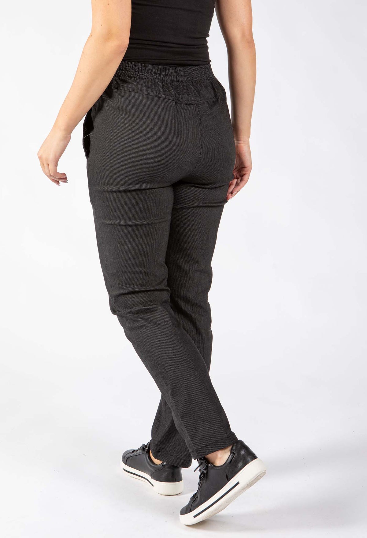 Pinstripe Pull On Trousers