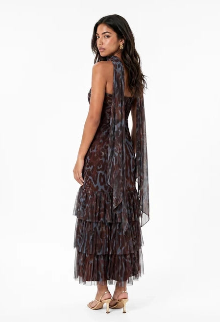 Animal Print Bandeau Dress