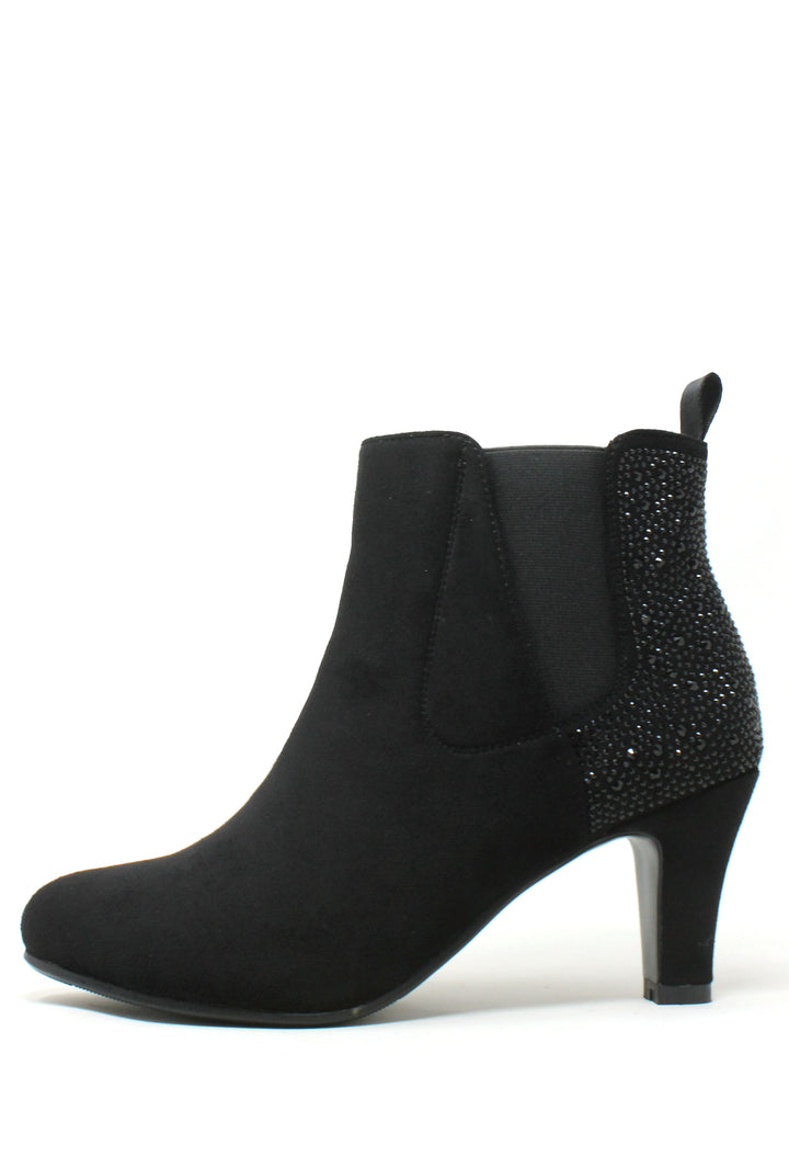 Diamante Heeled Ankle Boot