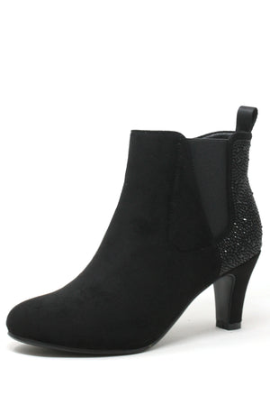 Diamante Heeled Ankle Boot