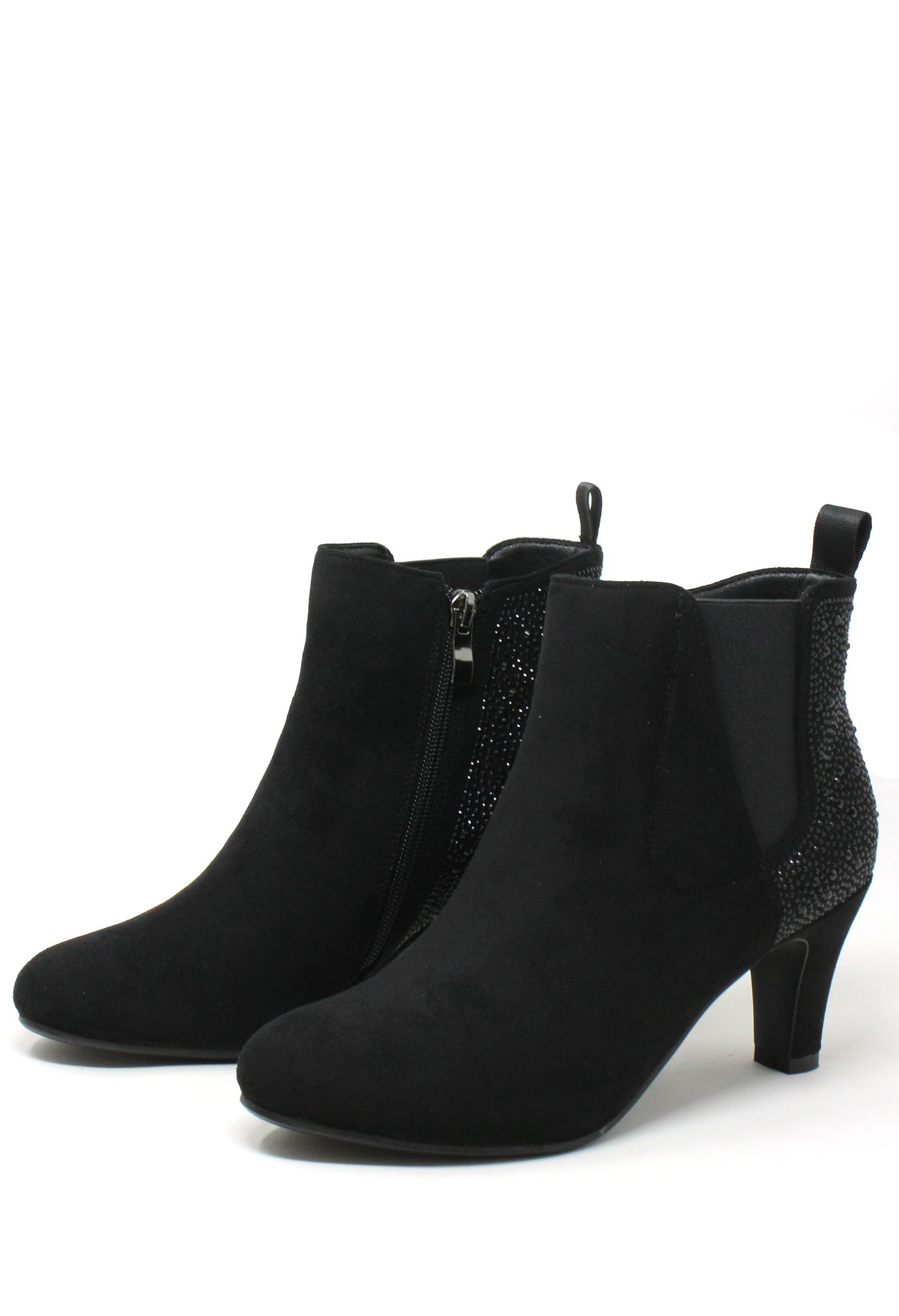 Diamante Heeled Ankle Boot