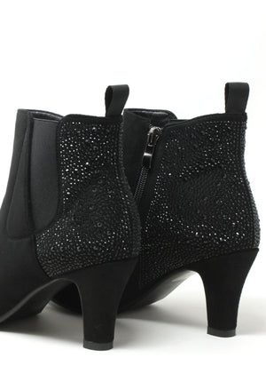 Diamante Heeled Ankle Boot