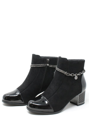 Diamante Strap Ankle Boots