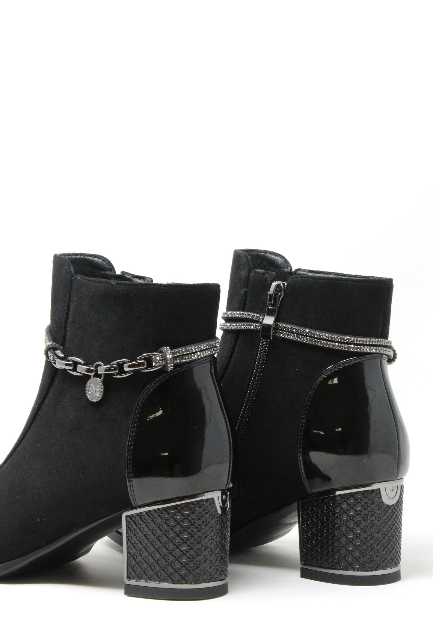Diamante Strap Ankle Boots