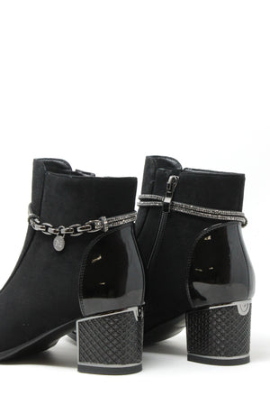 Diamante Strap Ankle Boots
