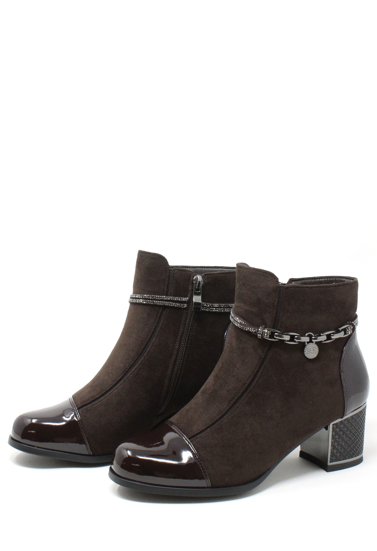 Diamante Strap Ankle Boots