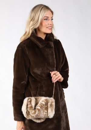 faux fur mini bag