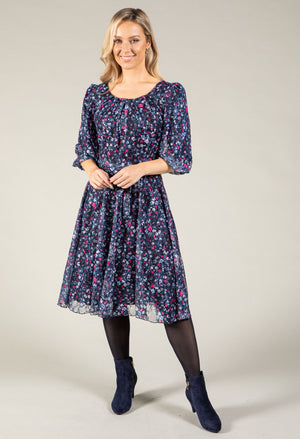 Floral Print Skater Dress