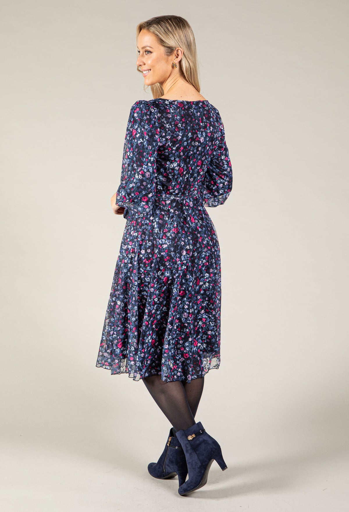 Floral Print Skater Dress