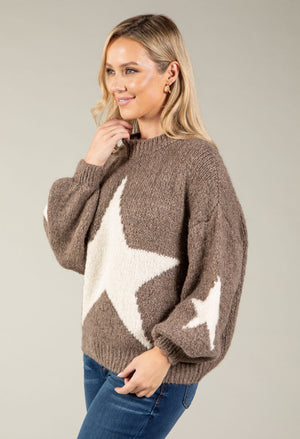 Star Design Knit Jumper