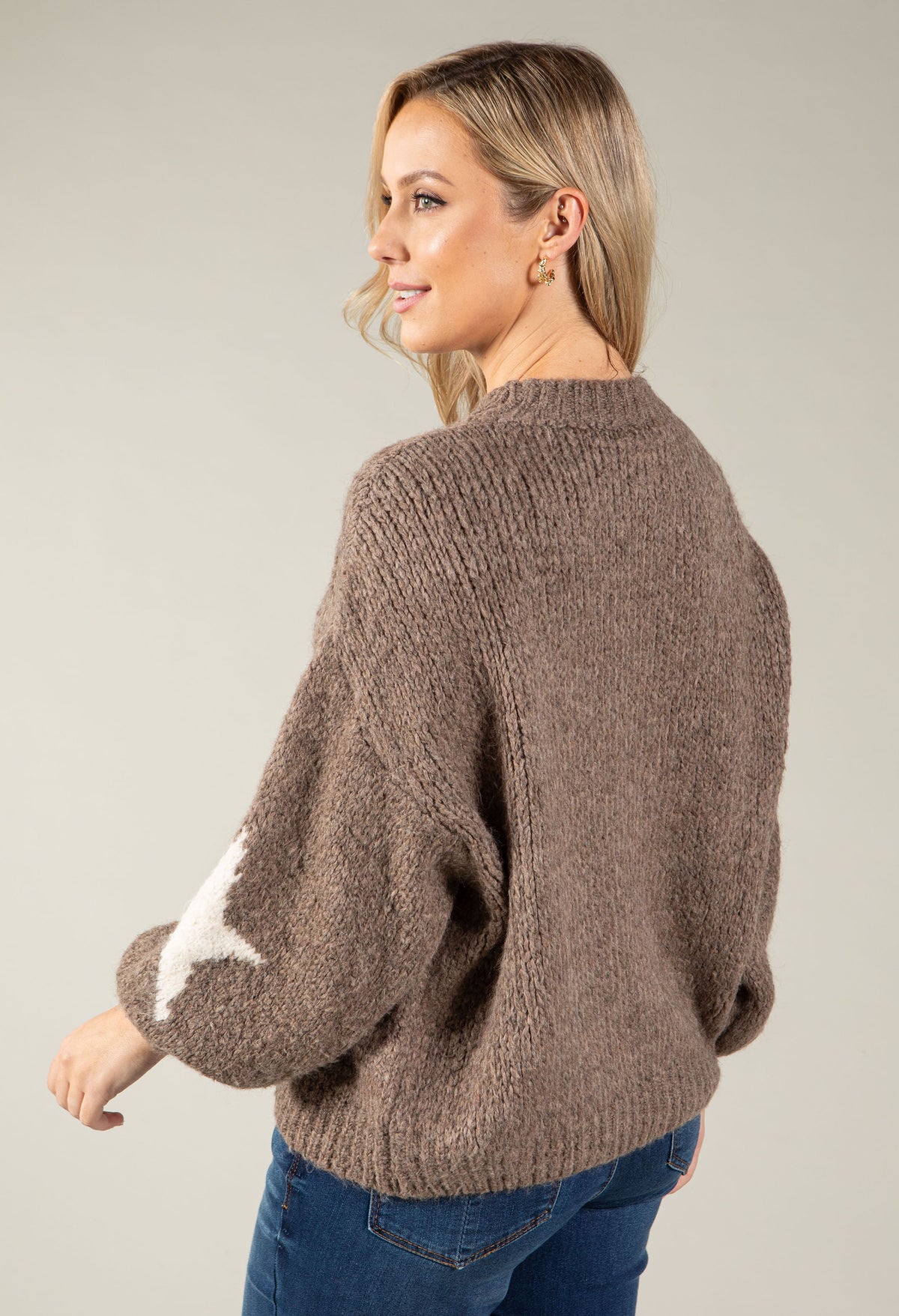 Star Design Knit Jumper