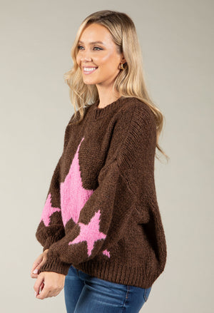 Star Design Knit Jumper