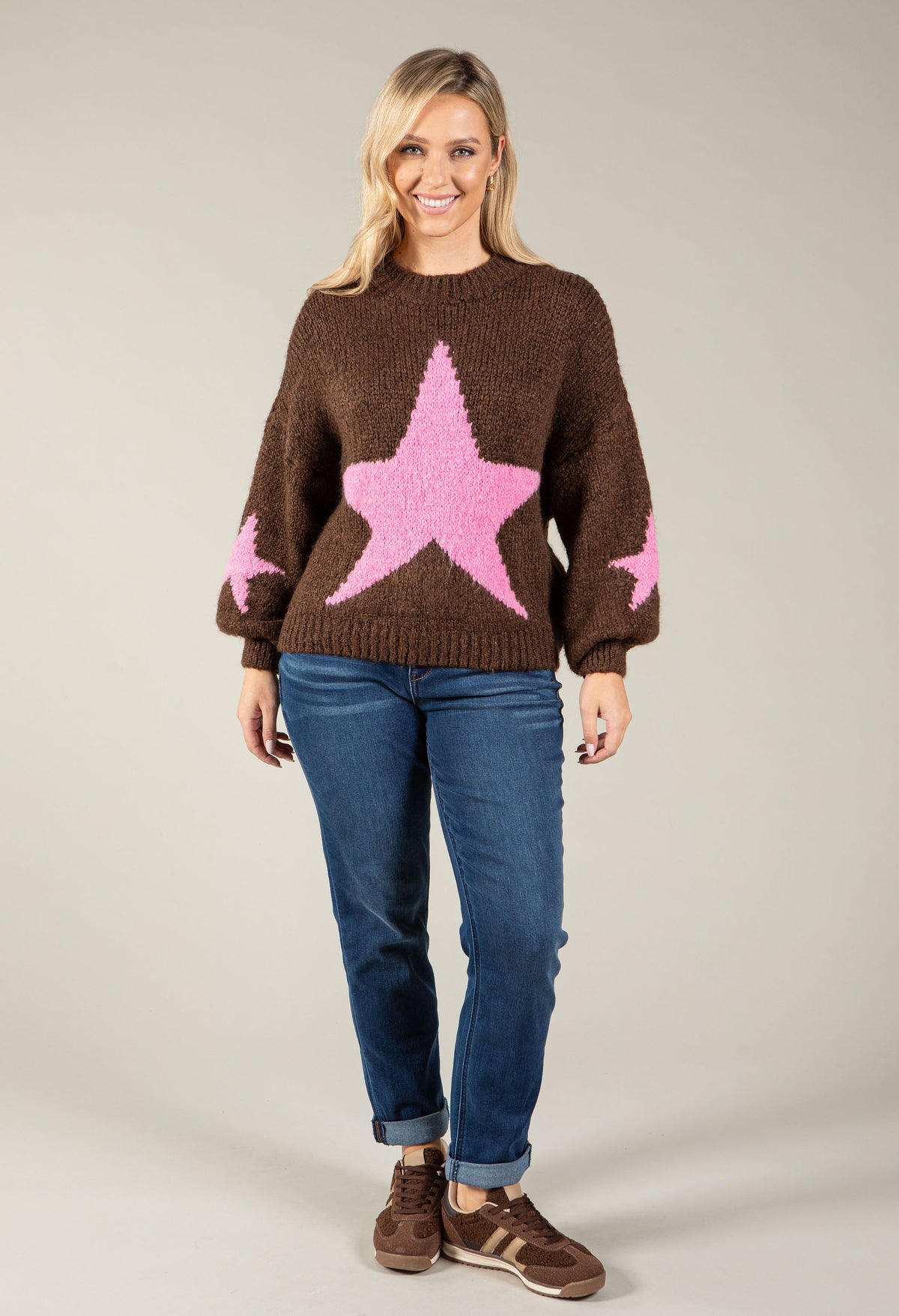 Star Design Knit Jumper