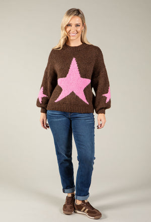 Star Design Knit Jumper