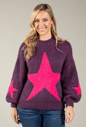 Star Design Knit Jumper