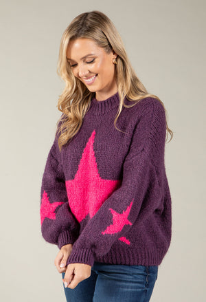 Star Design Knit Jumper
