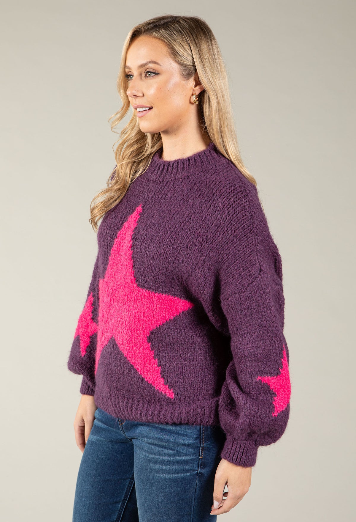 Star Design Knit Jumper