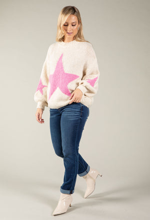 Star Design Knit Jumper