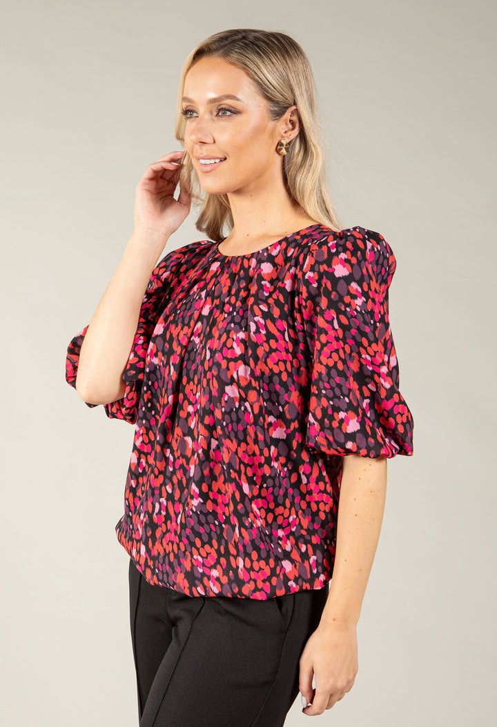 Cutie Abstract Print Blouse
