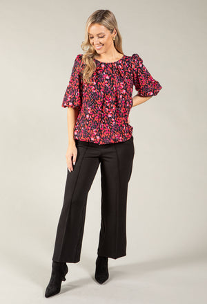 Cutie Abstract Print Blouse
