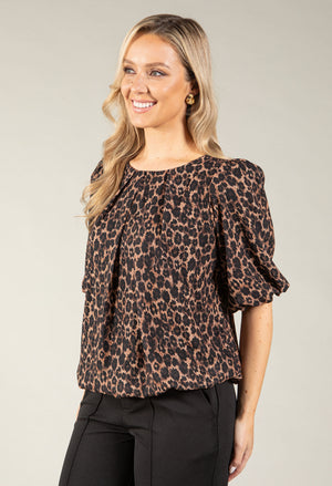 Cutie Leopard Print Blouse