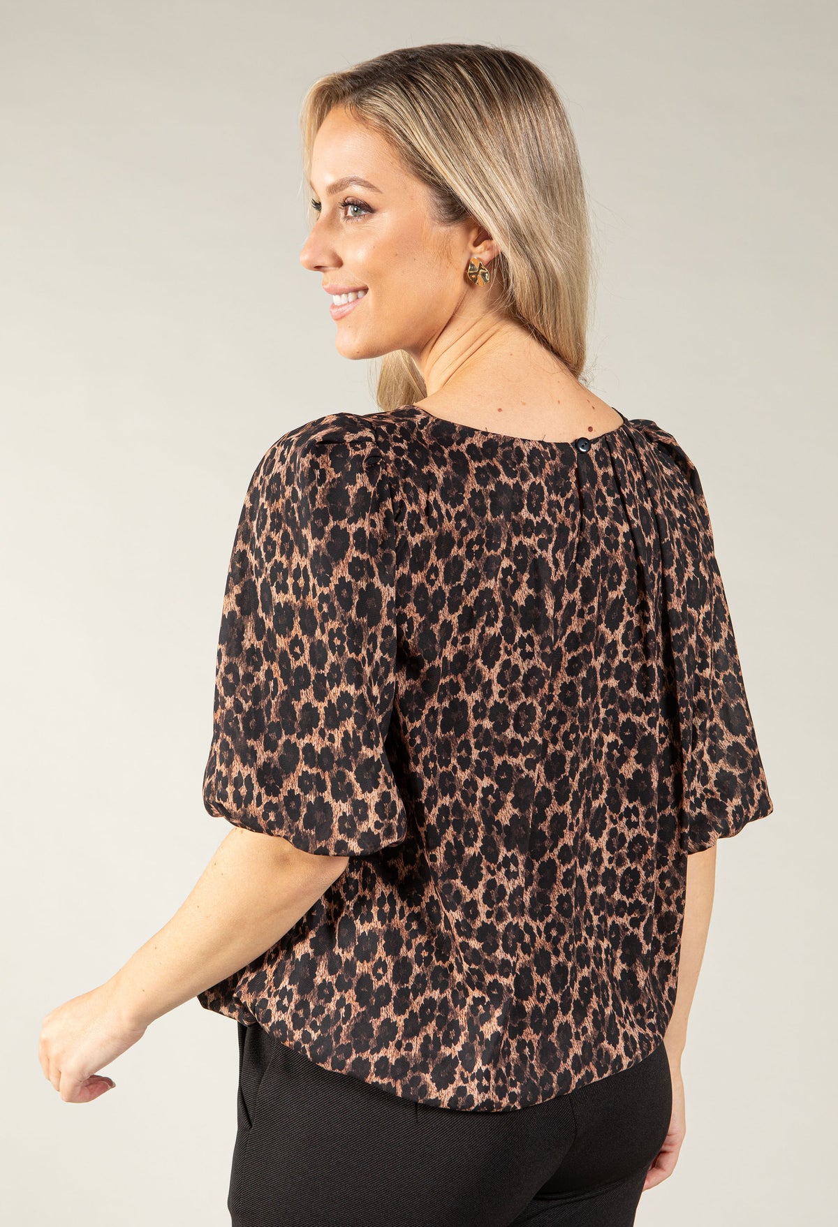 Cutie Leopard Print Blouse