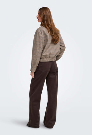 Onlursula Check Bomber Jacket