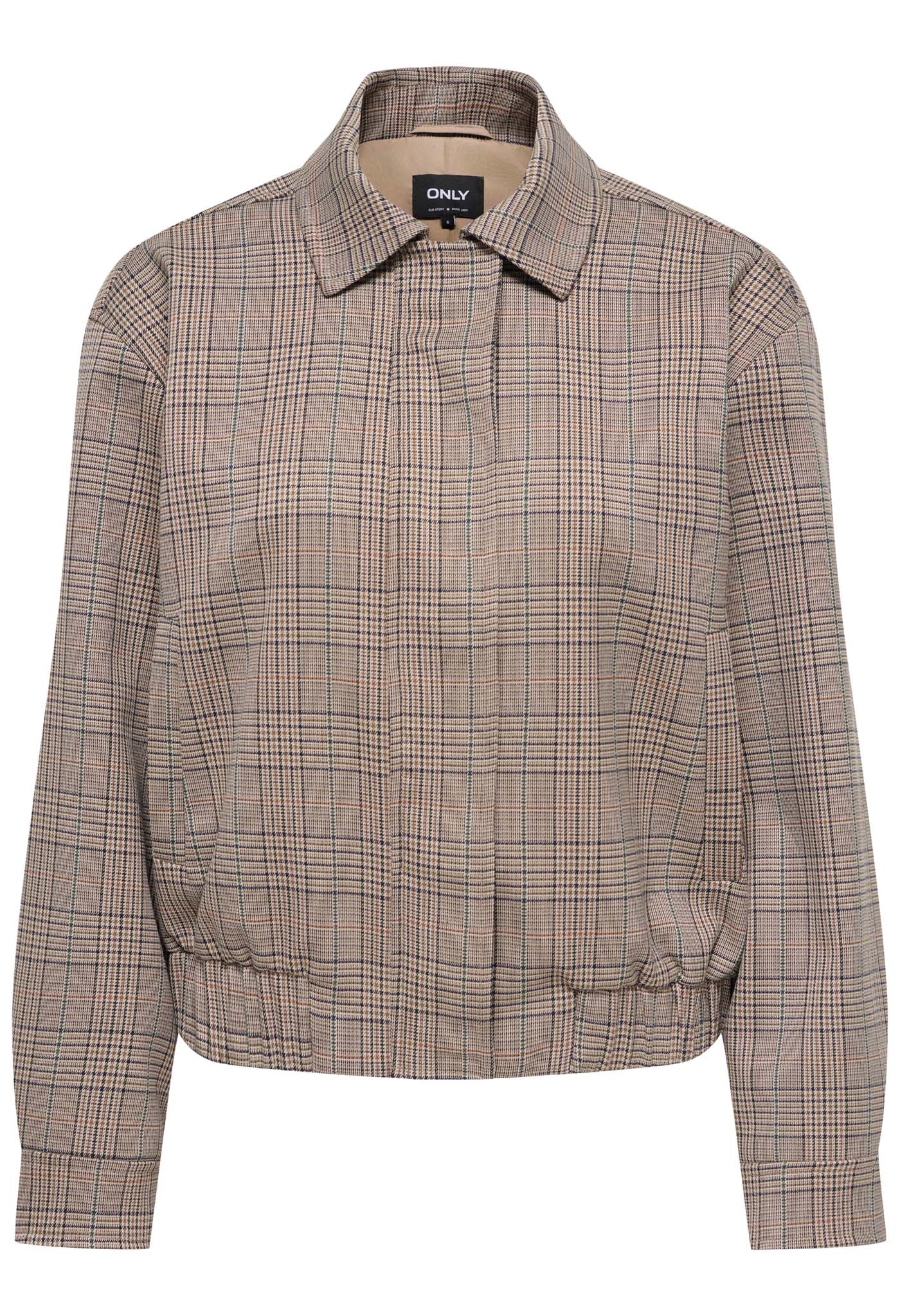 Onlursula Check Bomber Jacket