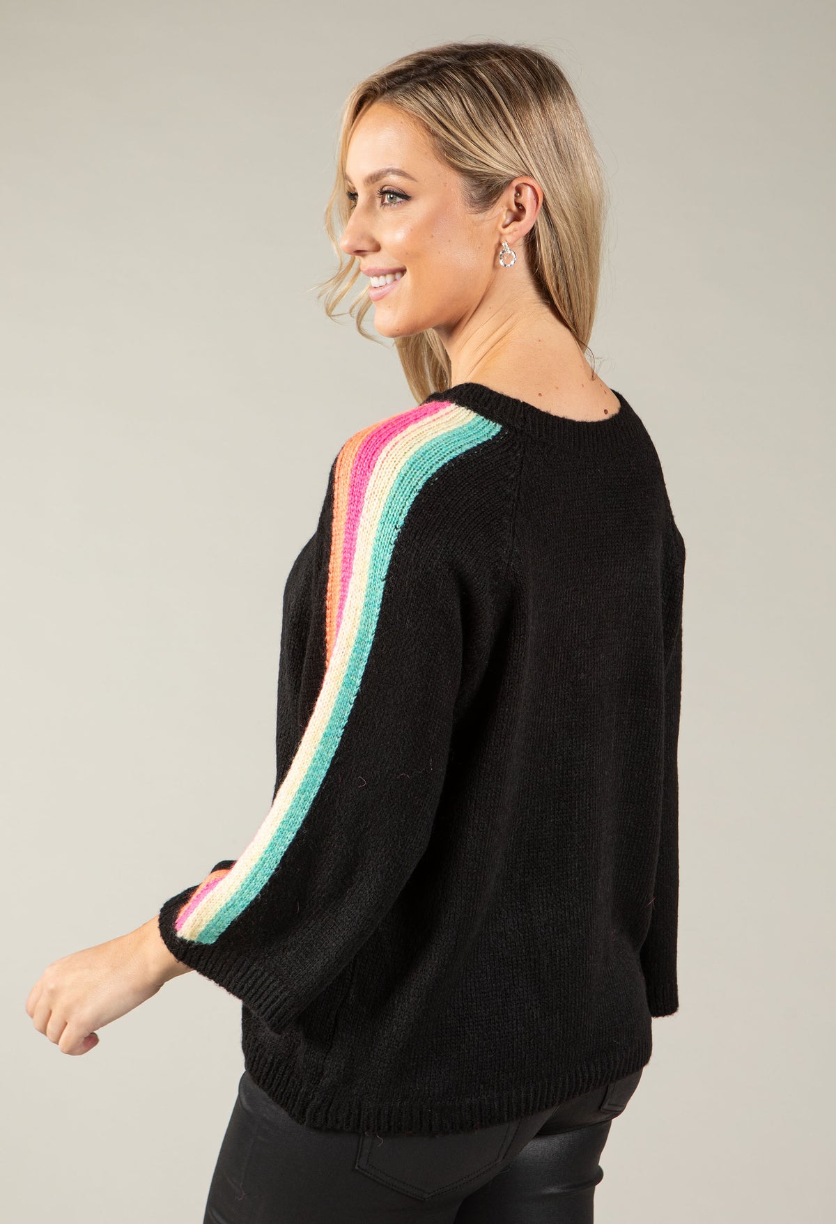 Pia Knit Jumper with Stripes
