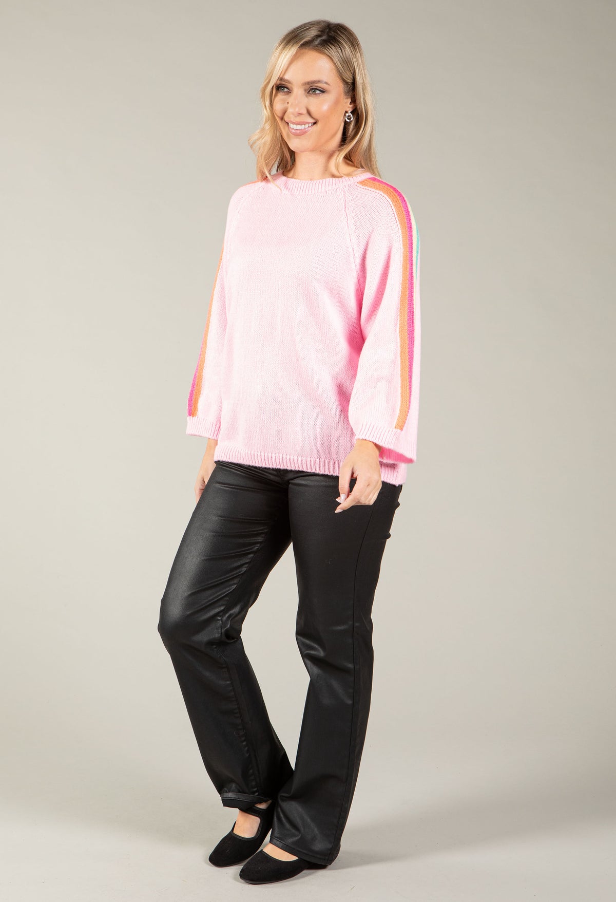 Pia Knit Jumper with Stripes