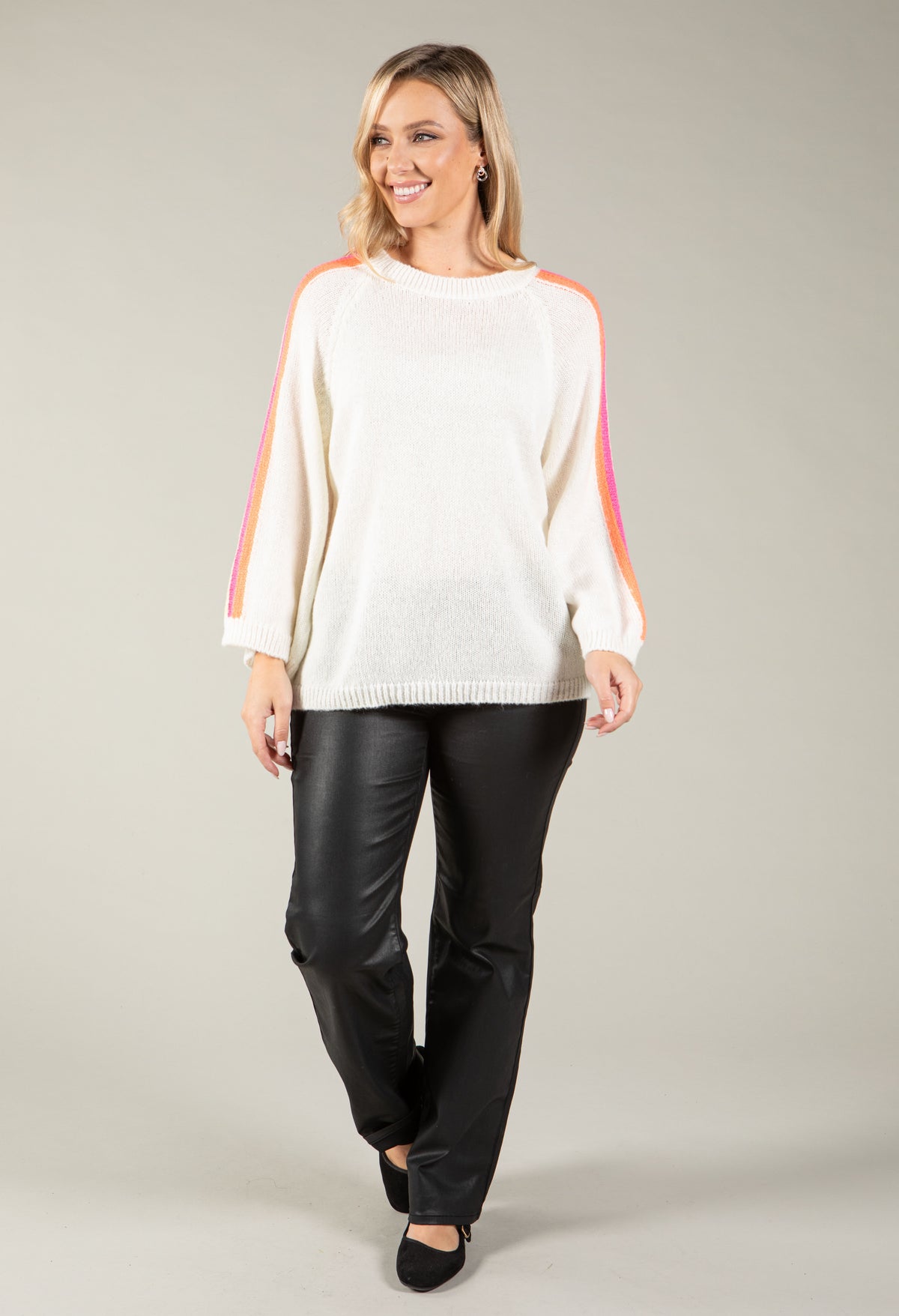 Pia Knit Jumper with Stripes