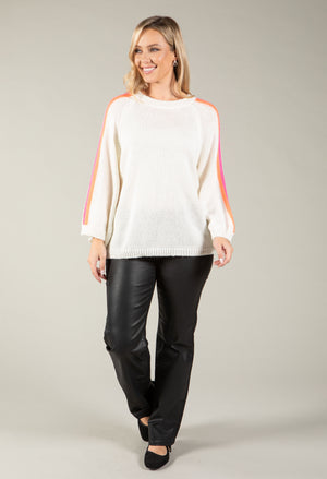 Pia Knit Jumper with Stripes
