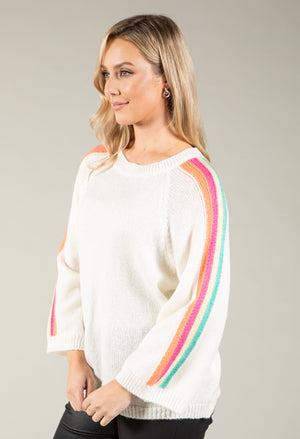 Pia Knit Jumper with Stripes