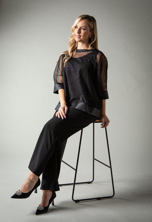 Sparkle Mesh Blouse – Pamela Scott