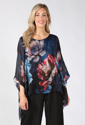 Floral Print Flowy Blouse