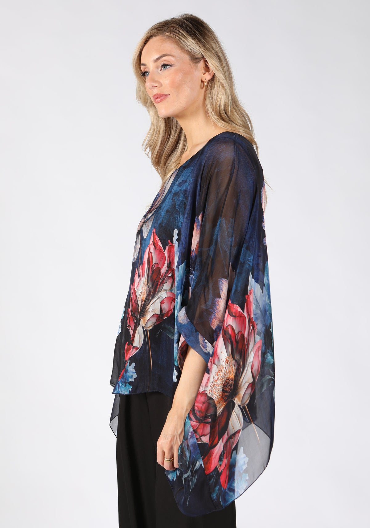Floral Print Flowy Blouse
