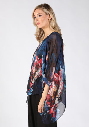 Floral Print Flowy Blouse