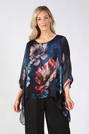 Floral Print Flowy Blouse